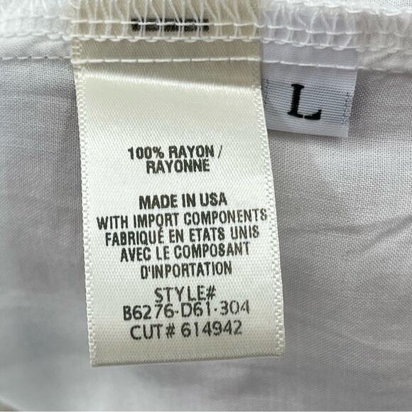 Bella Dahl Sleeveless Smocked Waist Dusty Floral Pastel Midi Dress Size Large - Picture 15 of 16